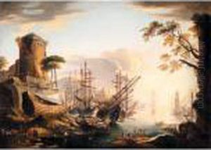 View Of A Mediterranean Harbour
