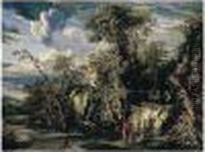 Rocky River Landscape With Banditti Rocky River Landscape With Banditti