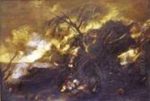 Paesaggio Con Marina E Soldati
Intorno Al Fuoco by Salvator Rosa
