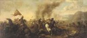 A Cavalry Engagement by Salvator Rosa