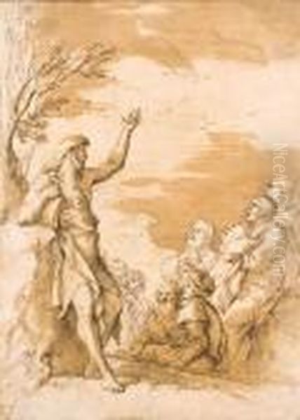 Saint John The Baptist Preaching - view 1