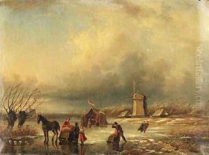 Figures in a frozen landscape