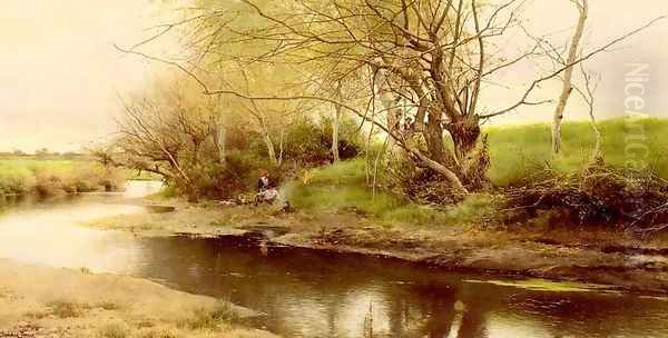 A Campfire By The River's Edge - view 1