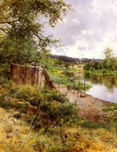On The River Bank by Emilio Sanchez-Perrier