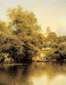 L'Oise sur Auvers by Emilio Sanchez-Perrier