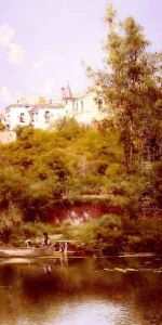 Boating At The Edge Of The Town by Emilio Sanchez-Perrier