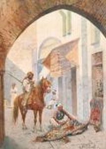 Torbogen Mit Teppichverkauferund Reiter