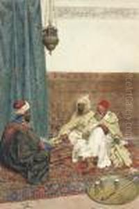 A Game Of Tavli by Giulio Rosati