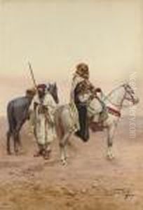 A Rest In The Desert by Giulio Rosati
