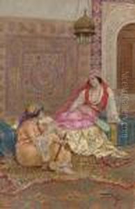 In The Harem by Giulio Rosati