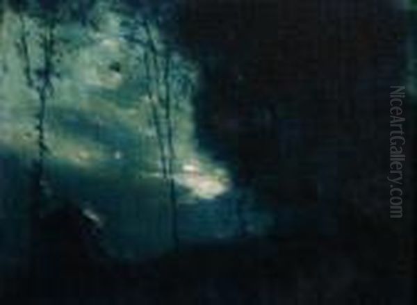 Cabin In Ghostly Woods - view 1