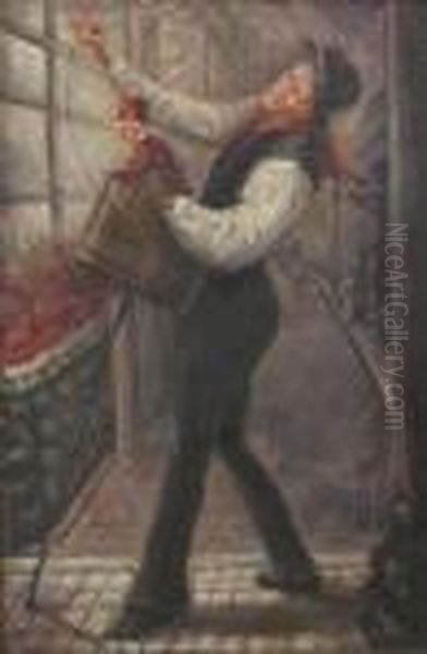 African American Woman Reading The Tea Leaves - view 1