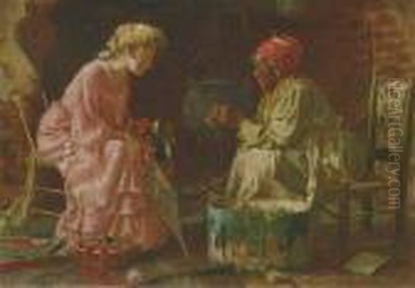 The Knitting Lesson - view 1