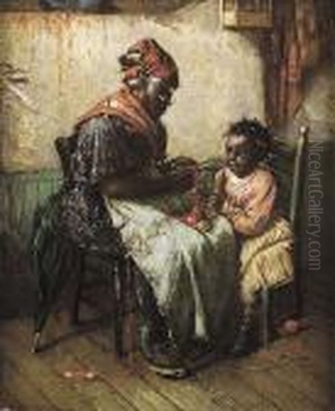 The Knitting Lesson - view 1