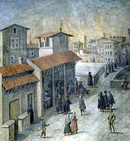 Ponte a Santa Trinita, Florence, 1555 - view 1