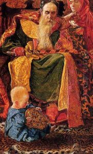 'And who knoweth whether he shall be a wise man or a fool? Yet shall he have rule over all my labour wherein I have laboured, and wherein I have showed myself wise.' by John Byam Liston Shaw