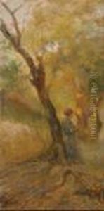 Paesaggio Con Figura by Federico Rossano
