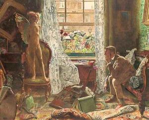 When Love came into the House of the Respectable Citizen by John Byam Liston Shaw