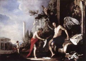 Allegory of Time (Chronos and Eros) 1630s by Johann Heinrich Schonfeld