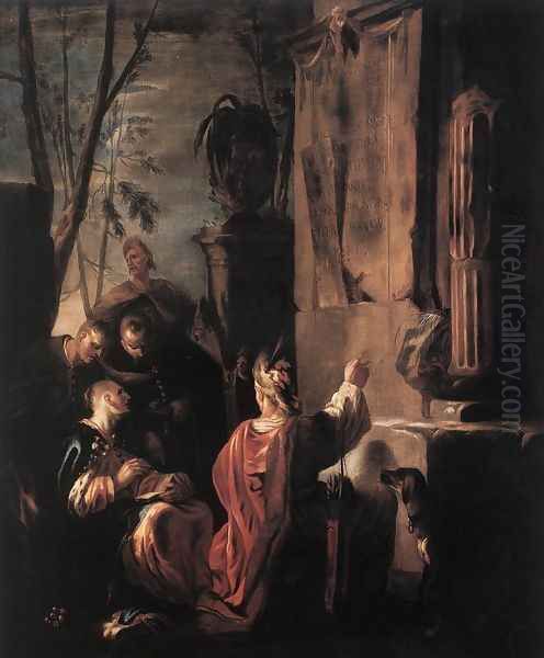 Scythians at the Tomb of Ovid c. 1640 by Johann Heinrich Schonfeld