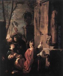 Scythians at the Tomb of Ovid c. 1640 by Johann Heinrich Schonfeld