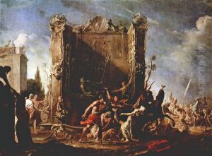 Rape of the Sabine Women by Johann Heinrich Schonfeld