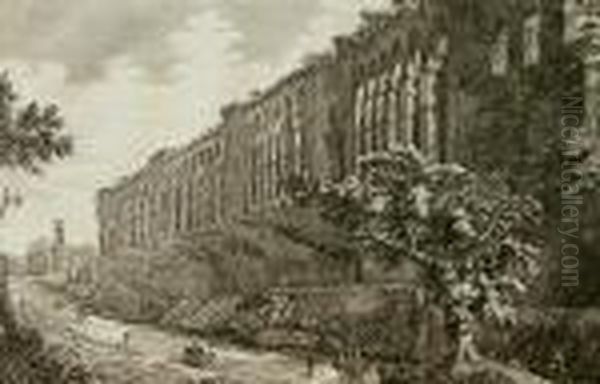 Veduta Della Mura Di Roma - view 1