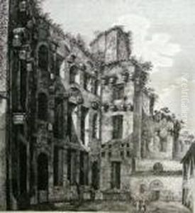Veduta Degl'avanzi Del Secondo Piano Delle Terme Diocelziane by Luigi Rossini