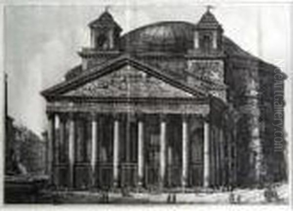Veduta Di Pantheon Agrippa Oggi Chiesa Di S.maria Ad Martyres - view 1