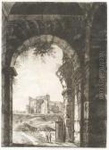 Veduta Dell'altro Principale Ingresso Del Colosseo by Luigi Rossini