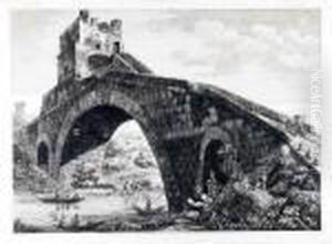 Veduta Del Ponte Salario by Luigi Rossini