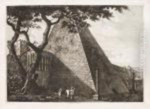 Veduta Della Piramide Di C. Cestio