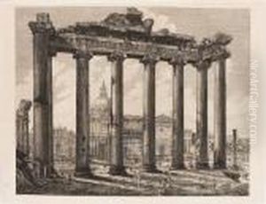 Veduta Dell' Interno Del Tempio Della Concordia, Nel Foro Romano