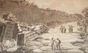 Veduta Della Strada Antica Fouri Della
Citta Che Scende Al Tuscolo Scoperta Nel 1825..." by Luigi Rossini