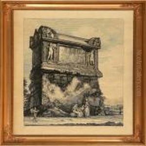 Veduta Del Gran Sepolcro Volgarmente Detto Di Nerone by Luigi Rossini