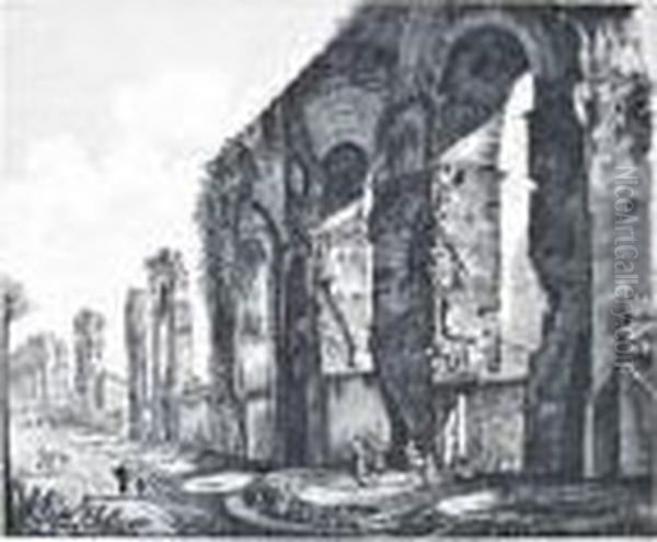 Veduta Dei Grandi Avanzi Degli Aquedotti Di Nerone - view 1