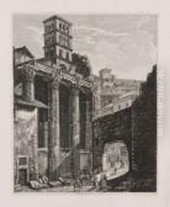Avanzi Del Tempio Di Marte by Luigi Rossini
