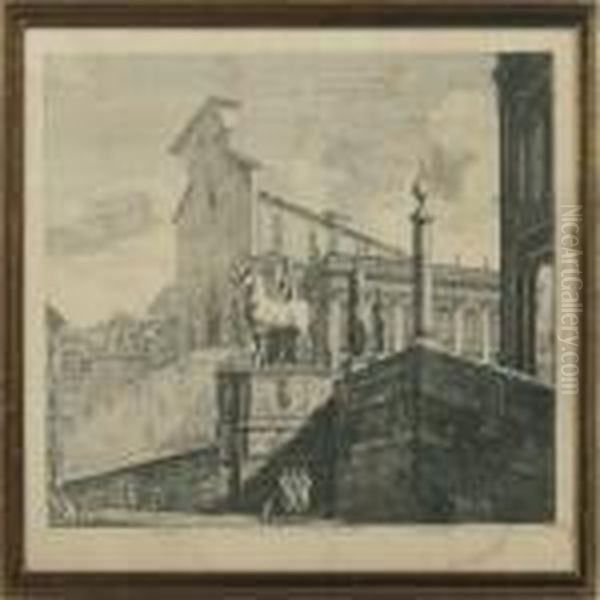 Veduta Di Fianco Delcampidoglio Di Roma - view 1