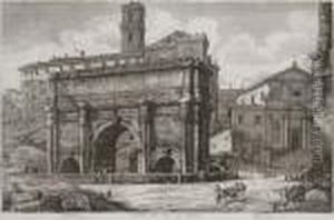 Views Of Rome, From Antichita Romane by Luigi Rossini