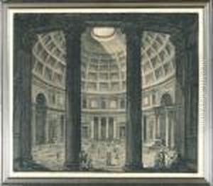 Veduta Dell' Interno Del Panteon Di Marco Agrippa