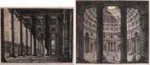 Verduta Dell Interno Del Panteon
Di Marco Agrippa, Roma, 1823 And Two Others (set Of Three) by Luigi Rossini