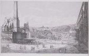 Veduta General Del Monte Quirinale by Luigi Rossini