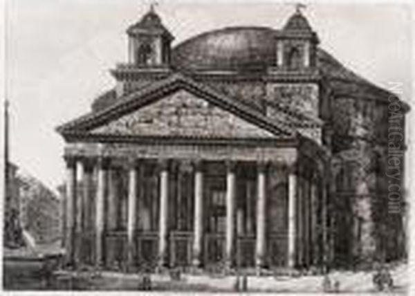 Le Antichita Romane Ossia Raccolta Delle Piu Interessanti Vedute Di Roma Antica. Rome - view 1