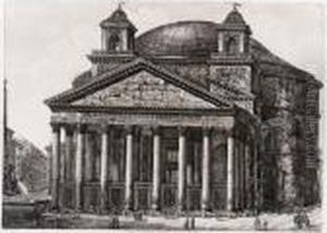 Le Antichita Romane Ossia Raccolta Delle Piu Interessanti Vedute Di Roma Antica. Rome by Luigi Rossini