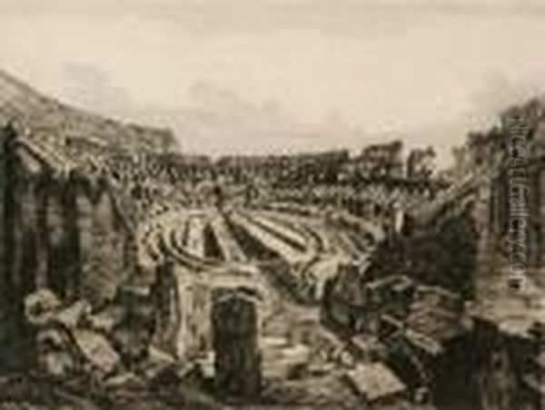 Arco Di Druso E Porta Capena, Interno Del Colosseo
And
Veduta Di Ponte Cestio - view 1