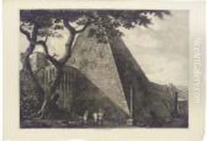 Antichita Romane: Veduta Della Piramide Di C. Cestio