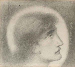 Study of a head, in profile
