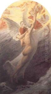Les noces du poete avec la muse ou l'ideal by Carlos Schwabe