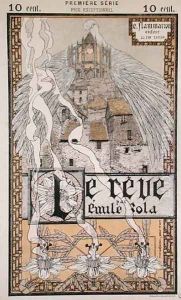 Front cover of 'Le Reve' by Emile Zola (1840-1902) 1892 by Carlos Schwabe