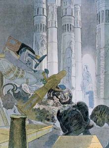 Illustration for 'L'Evangile de l'Enfance de notre Seigneur Jesus-Christ selon Saint Paul', 1889 by Carlos Schwabe